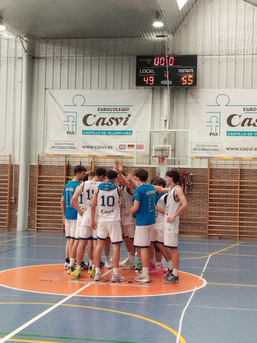 Casvi's tweet photo. 🏀Benjamines (aplazado).
🏀Junior y Senior (fin de temporada)
👎CADETE (Basketball Cubas de la Sagra 47-36 CB Casvi). Rival más grande y agresivo.
👎SUB22 (CB Casvi 49–55 Salesianos Carabanchel).  Derrota en casa en el primer partido de cuartos de final. 
 #clubbaloncestocasvi https://t.co/uFMSat28Yo