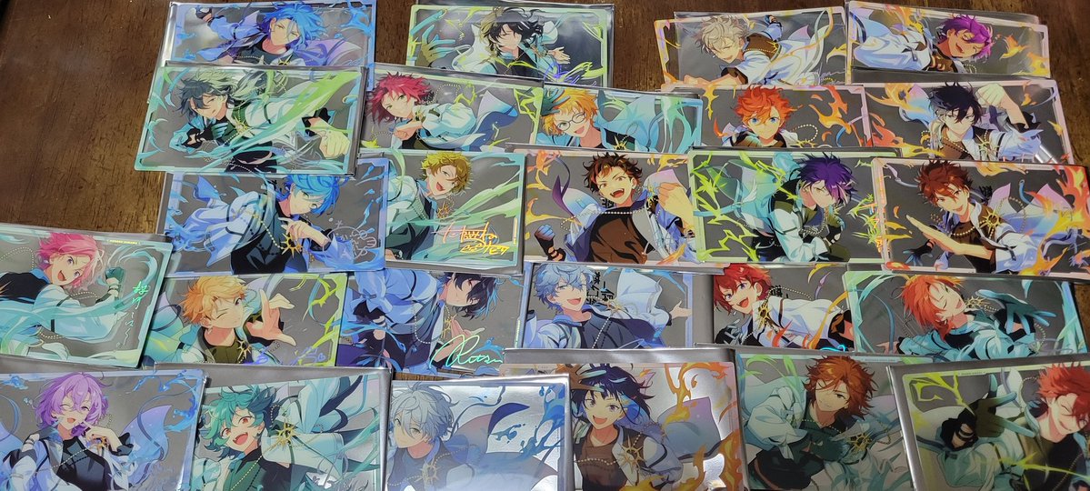 交換】 あんスタ 中国 9周年 クリアカード クリカ 譲→画像参照 求→薫