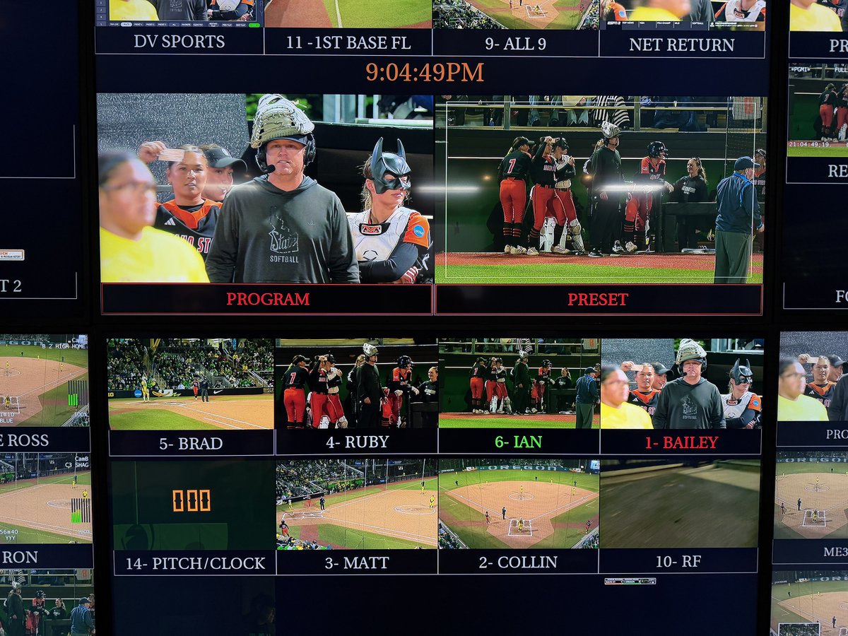 JordanAlvesTV's tweet photo. We had Witch Hats, Batman, and of course Broccoli Billboards 🥦 

Had a blast directing the Eugene Regional. There’s nothing better than postseason softball! https://t.co/kIEdJrxlKp