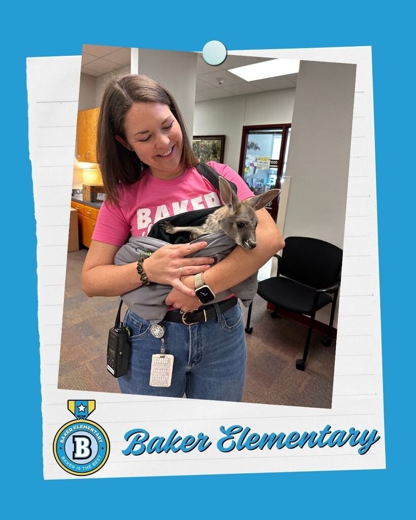 BakerElem's tweet photo. Thank you @BakerElementaryPTO &amp; @the_creature_teacher for a GREAT event last week with our students &amp; staff!  They brought us up close to some exotic animals &amp; how they lived in their native habitat.  We also explored how to be good stewards of nature &amp; care for all around us. https://t.co/lkR1IjMYUc