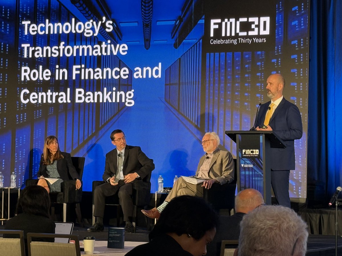 DavidBeckworth's tweet photo. Great presentation by @DanAwrey on the growing tension between good payments and good money in the U.S. financial system. @AtlantaFed #FedFMC (1/3) https://t.co/dXCcR71ETH