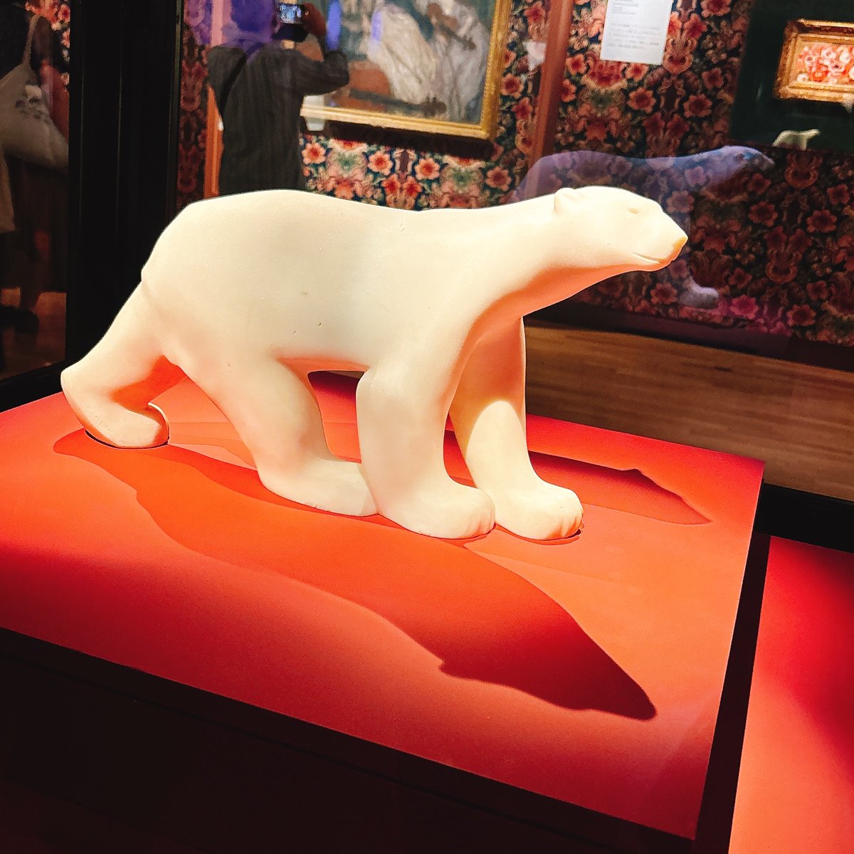 【最終値下げ】海外作家様作　アートドール　シロクマ 特別展『百万石！加賀前田家』にて、フランソワ・ポンポン作のシロクマ