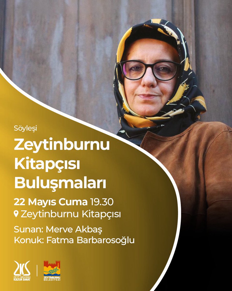 ZeytinburnuKSM's tweet photo. “Zeytinburnu Kitapçısı Buluşmaları”nın mayıs ayı konuğu yazar Fatma Barbarosoğlu olacak. 📚

Fatma Barbarosoğlu ile Yeni Hayatın Yeni Kadınları kitabı çerçevesinde; kadın, toplum ve değişen hayatlar üzerine derinlikli bir sohbet gerçekleştirilecek.

Edebiyat ve düşünce dolu bu buluşmaya siz de davetlisiniz. ✨

@Fatma_Barbaros  @merveakbas @zbkitapcisi