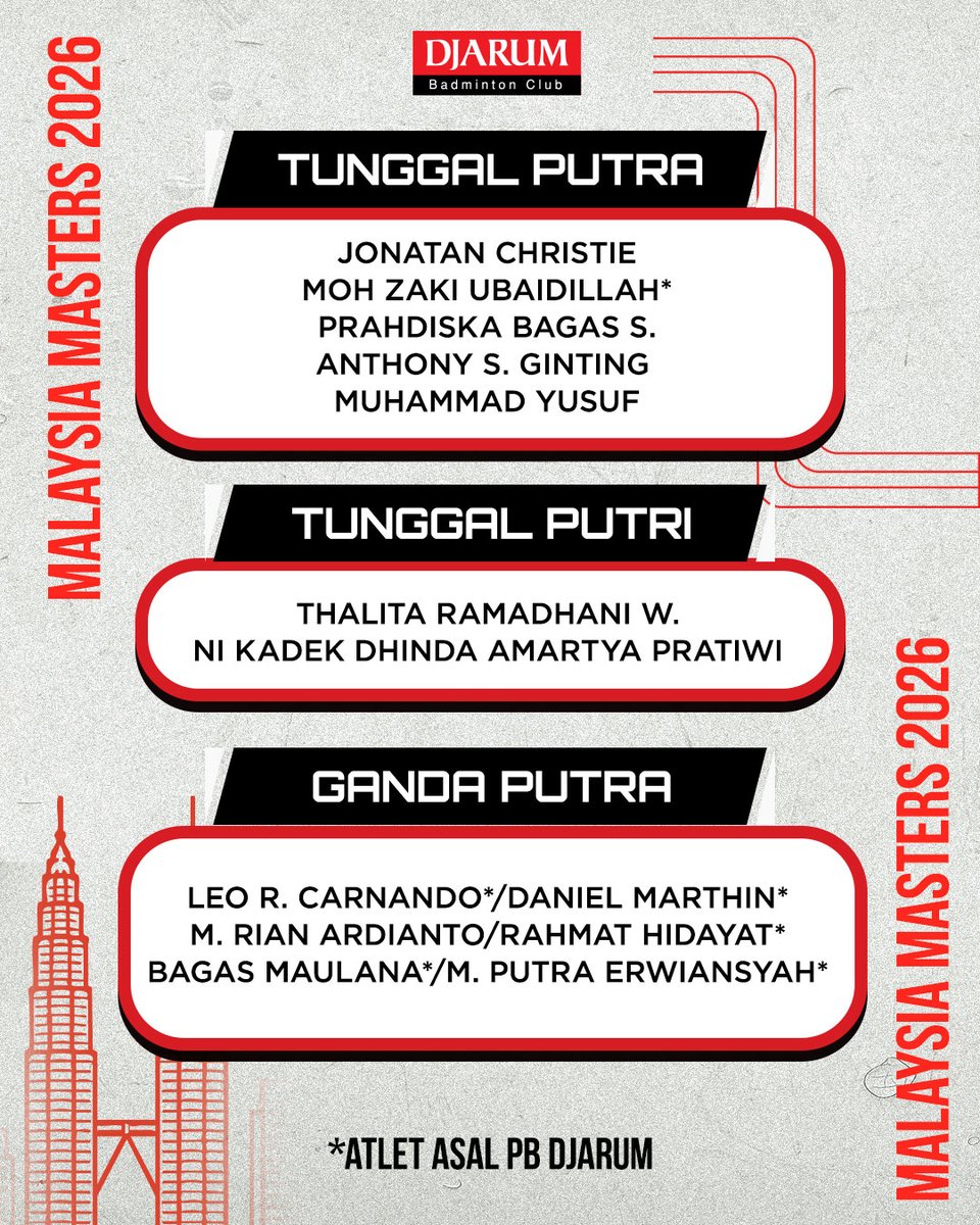 PB Djarum tweet media