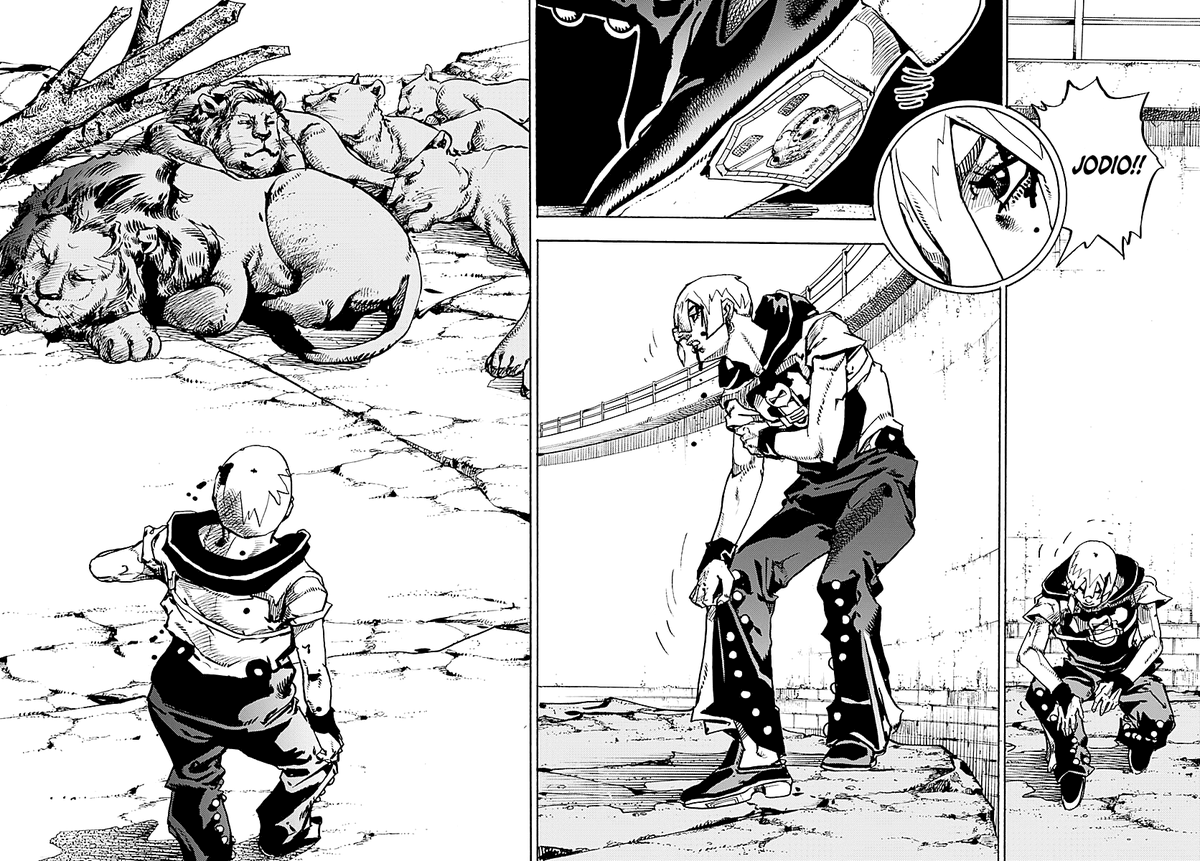 wanderjegson's tweet photo. NO! THIS IS JOJOLANDS!!! JOJOLION WAS THE LAST PART!!! YOU CAN'T INTRODUCE JOJO LIONS IN PART 9!!!! https://t.co/eCOGnBWHLz