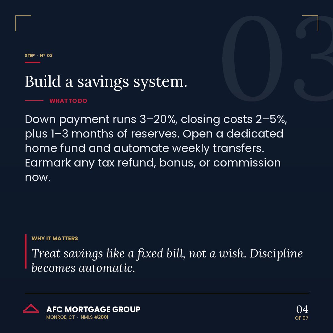 GCiams's tweet photo. Buying your first home? Preparation is key! 

Here are 5 steps to do it the RIGHT way:
1. Credit Audit 🔍
2. Know Your DTI
3. Build Savings 💰
4. Freeze Big Moves 🚫
5. Educate First! 📚

Winning this market means preparing. 

#FirstHome #RealEstate #MortgageTips https://t.co/yKA6WumTWv