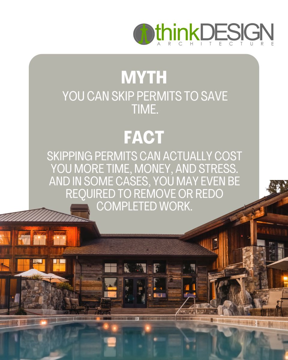 thinkdesignarch's tweet photo. Many homeowners think avoiding permits makes renovations faster, but in reality, it can lead to:
🛑 stop-work orders
💸 expensive fines
📑 legal and resale issues
🏗️ major construction delays https://t.co/2mtobSbCip