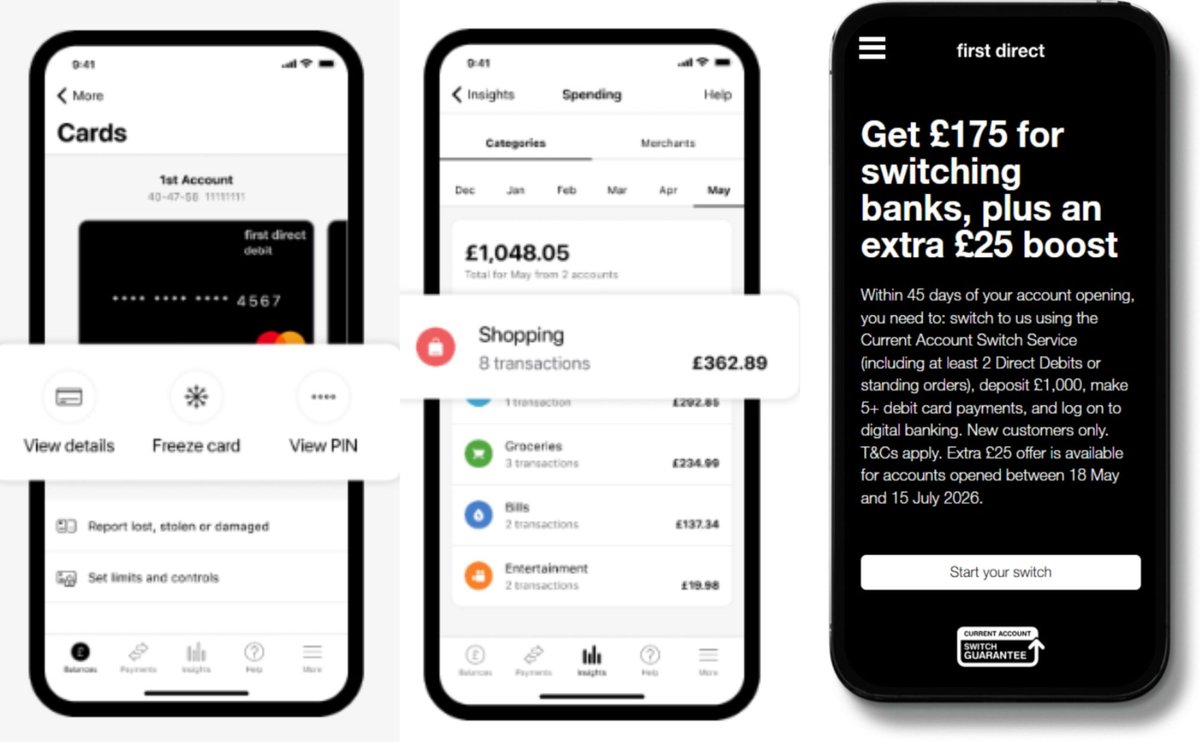 thamesgazette's tweet photo. First Direct Boosts Switching Incentive To £200 For New Customers https://t.co/PDPyIyy4t8

#bankSwitch #currentAccount #financeNews #firstDirect #hsbc https://t.co/m1fNDYFfrw