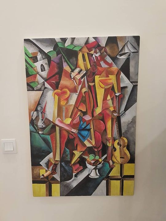 SkyBlueCPCP's tweet photo. Art of the Day! "musicians". Buy at: https://t.co/MOFR2dKiUR https://t.co/yW41Dfhs77
