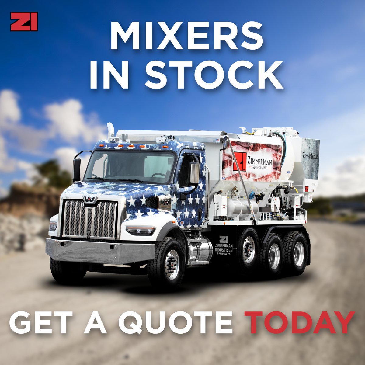 Zim_Mixer's tweet photo. Summer is just around the corner, and jobs are already getting booked! 

🔴 Small loads. 
⚪ Specialty mixes. 
⚫ Last-minute pours. 
One Zim-Mixer handles it all. 

Don't head into peak season a truck short, contact us today for a free quote >>  https://t.co/UExpIOecXU https://t.co/OyjxPs5Mh6