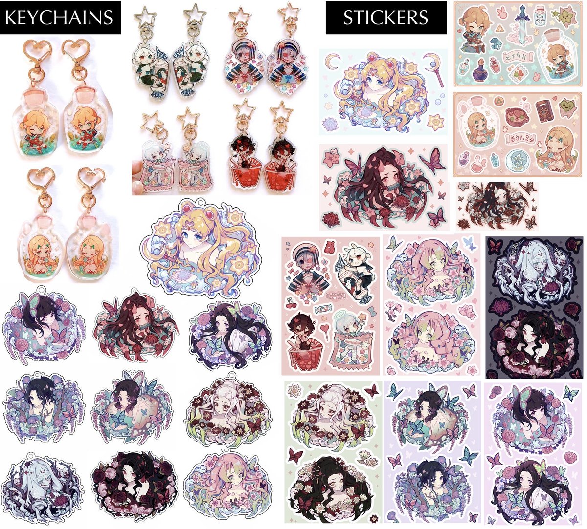 kamochiruu's tweet photo. Fanime catalogue (+ more new art). I’ll be tabling in-person and available for signings. I hope to see you there! 

🔹 Fanimecon San Jose 
🔹 Artist Alley - Table 805 
🗝️ miku, vtubers, ironmouse, paswg, vocaloid, genshin, zelda, sailor moon, demon slayer #fanime2026 https://t.co/8DBdg3aNtn