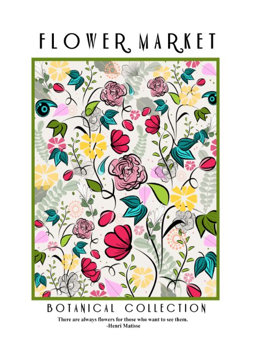 Sannellarson's tweet photo. Art of the Day! "Flower Market Matisse Print". Buy at: https://t.co/bZsc5emGUD https://t.co/Z24fi7NEGQ