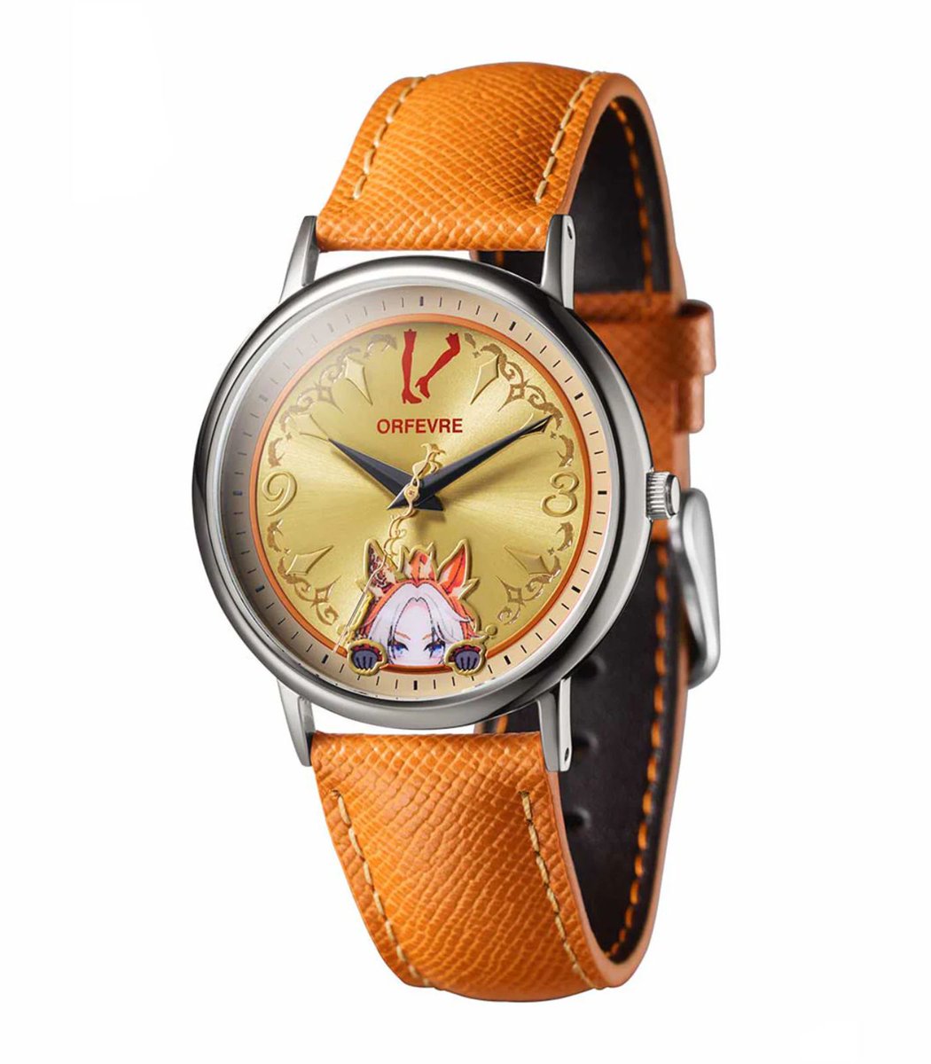 Dexerto's tweet photo. Umamusume fans will now be able to wear watches featuring their favorite horse girls, including

- Orfevre
- Transcend
- Gentildonna
- Dantsu Flame
- Hokko Tarumae
- Calstone Light O https://t.co/sd2QEzv2Yn
