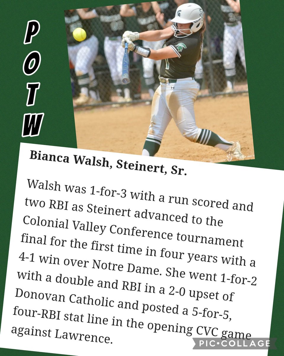 SteinertHSSB's tweet photo. A 4th Spartan claims Player of the Week honors. #SpartanMode https://t.co/ByTGQ4cv0H