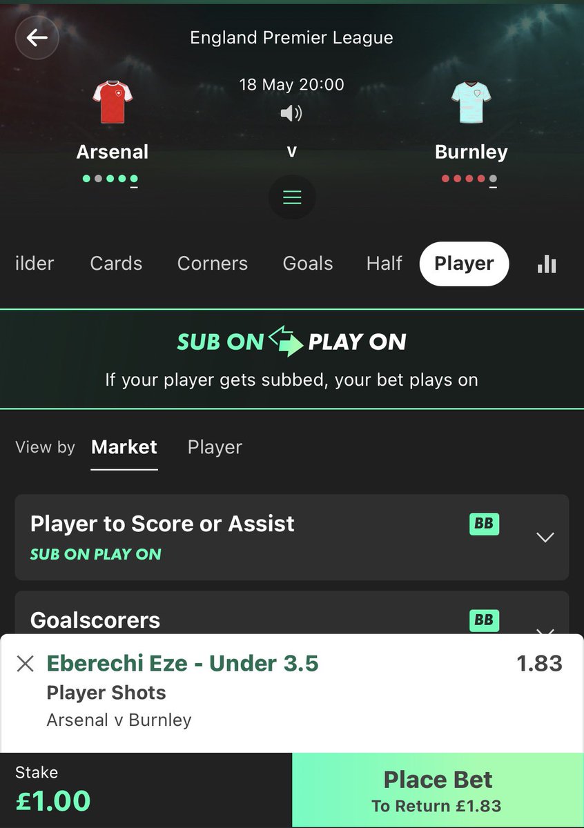 Match Day Bets tweet media