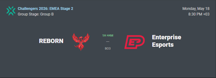 Uveys94's tweet photo. Selamlar, 

Reborn vs Enterprise maçını @sterbenVL ile beraber twitch kanalımda izleyeceğiz. Maça doğru yayını açarım görüşmek üzere. https://t.co/cqtRTghk9o