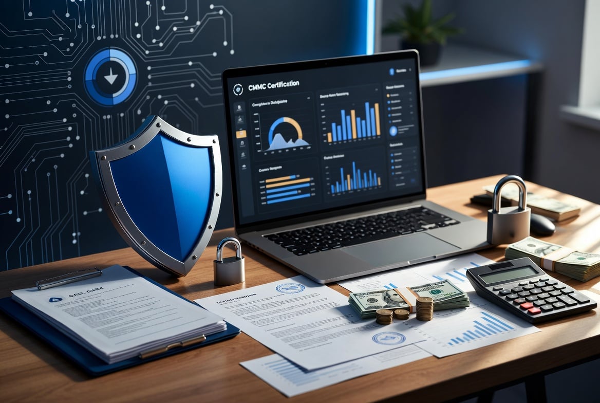 RightHandTech's tweet photo. CMMC Level 2 first-year costs commonly land between $50K–$250K+ for small defense subcontractors—budget now so contract deadlines don’t force a rushed, expensive scramble.  
https://t.co/XjE88ENloM  
#CMMC #Cybersecurity https://t.co/ld5EFJ6Yco