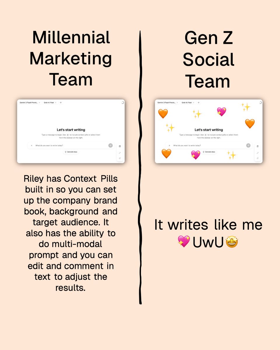 rileywrites_ai's tweet photo. Not to be dramatic, but Riley will change how you write content forever.

#ContentCreation #Copywriting #SEO #ContentStrategy https://t.co/0HRpWQrQWY