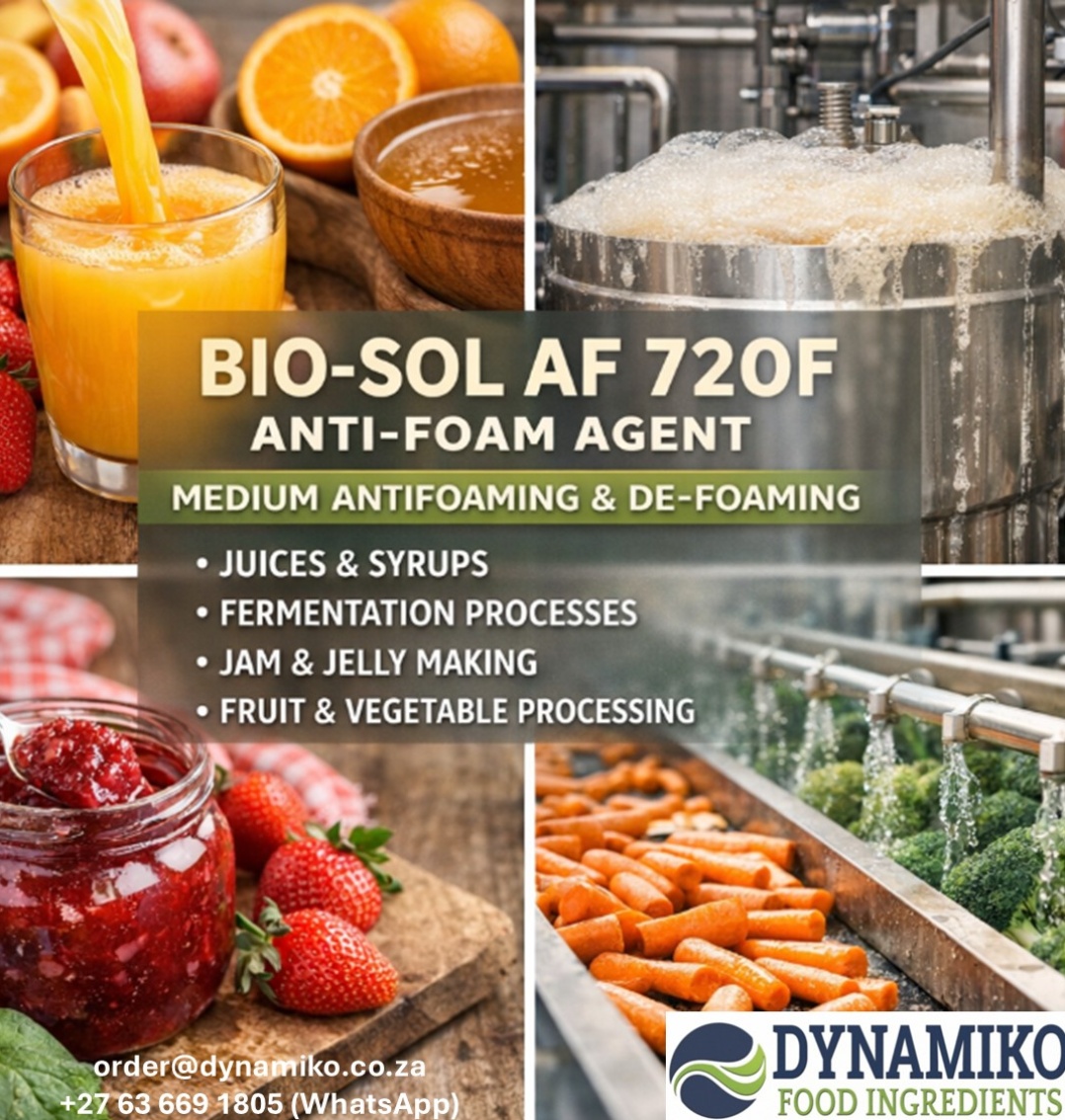 DynamikoFoodIng's tweet photo. ANTI-FOAM AGENTS are functional ingredients used in food processing to prevent or reduce foam formation, ensuring smoother production, improved efficiency, and consistent product quality.
#AntiFoam #ProcessEfficiency #IngredientSolutions https://t.co/secMmtW0A8
