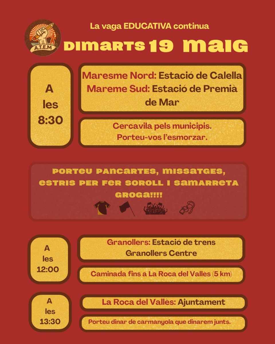 Assemblea de Treballadores d'Educació del Maresme tweet media