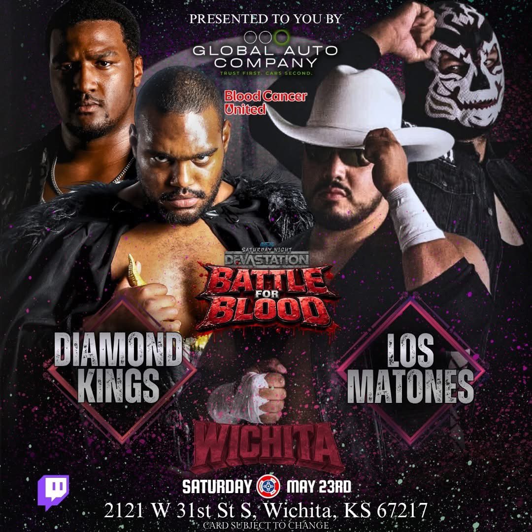 HCWLive23's tweet photo. 🚨V.I.P.🚨

Your V.I.P. Exclusive match-up will be a tag team match between the returning Los Matones &amp; The Diamonds Kings of the 7th Seal.

two of the most violent and entertaining teams we have in the division, and both are vying for a #1 spot for the HCW Tag Team Championship. https://t.co/k0WY2MxmgI