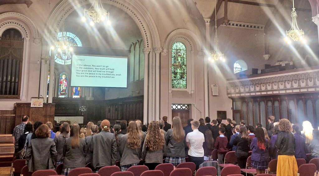HopeChaplain's tweet photo. We had our first @ASMAT_Liverpool Trust Choir rehearsal today at @SMAliverpool for our Trust Summer Service, which takes place at @LivCathedral in July. All 5 of our chosen hymns sounded beautiful! Well done to all students involved. It's always lovely to hear you sing together🎵 https://t.co/PoizFqM6c4