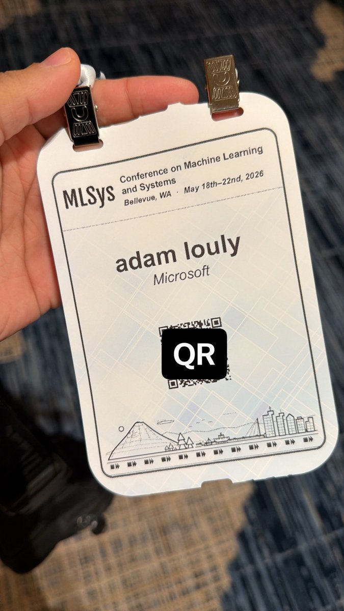 LoulyAdam's tweet photo. I’m at MLSys this week! feel free to come say hi if you want to chat about inference, GPU programming or ml systems https://t.co/co3hwzTKP0
