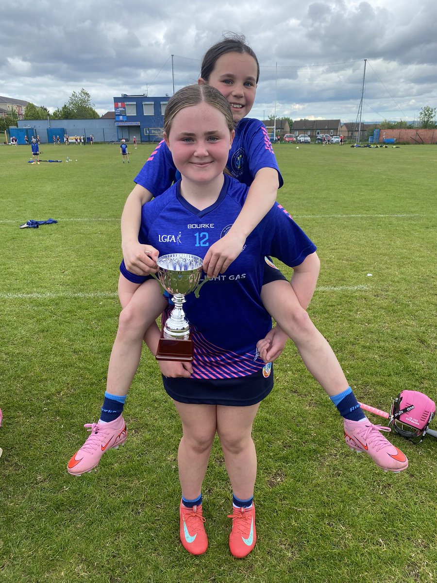 SJBPS11's tweet photo. It’s another first for Coach Maureen and her girls @AontroimCnamB League Champions for the very first time. 

A brilliant achievement for a group who have trained hard, supported one another and shown real determination all year. #AspireBelieveAchieve https://t.co/MWMMmiosZh