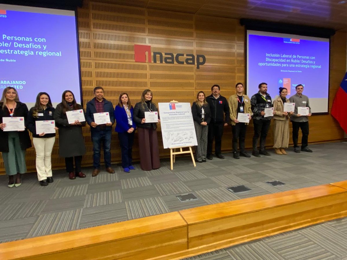 nubledrt's tweet photo. ✅ Director Regional del Trabajo, Roberto Aguirre, participó en la Jornada Regional del Plan de Inclusión Laboral de Ñuble, destinado a facilitar el acceso al empleo de personas con discapacidad❗️ https://t.co/1ZF6Sd94dh