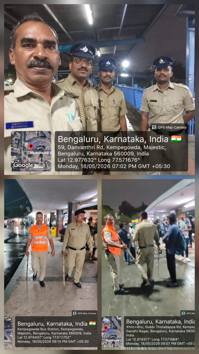 upparpetpsbcp's tweet photo. ಈ ದಿನ ಉಪ್ಪಾರಪೇಟೆ ಪೊಲೀಸ್ ಠಾಣಾ ಸರಹದ್ದಿನ ಮೆಜೆಸ��ಟಿಕ್  ಬಿ.ಎಂ.ಟಿ.ಸಿ ಮತ್ತು ಕೆ.ಎಸ್.ಆರ್..ಟಿ.ಸಿ ಬಸ್ ನಿಲ್ದಾಣಗಳಲ್ಲಿ  #Footpatrolling  ಮಾಡಿರುತ್ತೇವೆ. #BMTC #KSRTC 
@DgpKarnataka @CPBlr @JointCPWest @DCPWestBCP @BlrCityPolice @ablechickpetbcp https://t.co/fh9aPyVwqQ