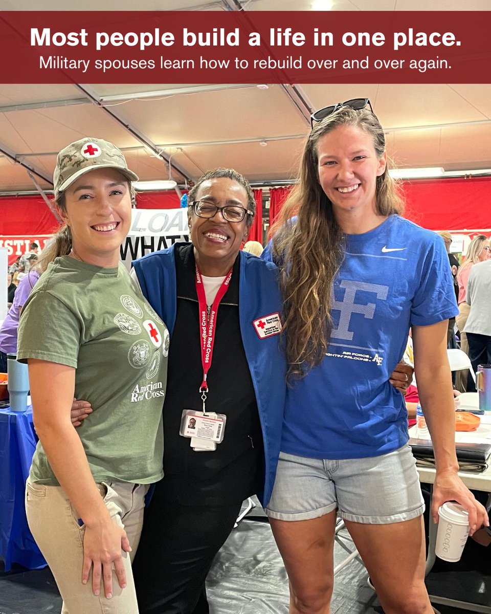 RedCrossNM's tweet photo. Military life taught Riley how to rebuild, adapt, and support others through uncertainty.

Now, as an Red Cross volunteer, she’s helping people through some of their hardest moments from local disasters to deployments in Kuwait and Romania.

Read her story:https://t.co/d0xviFekC7 https://t.co/E75xQVF1m2