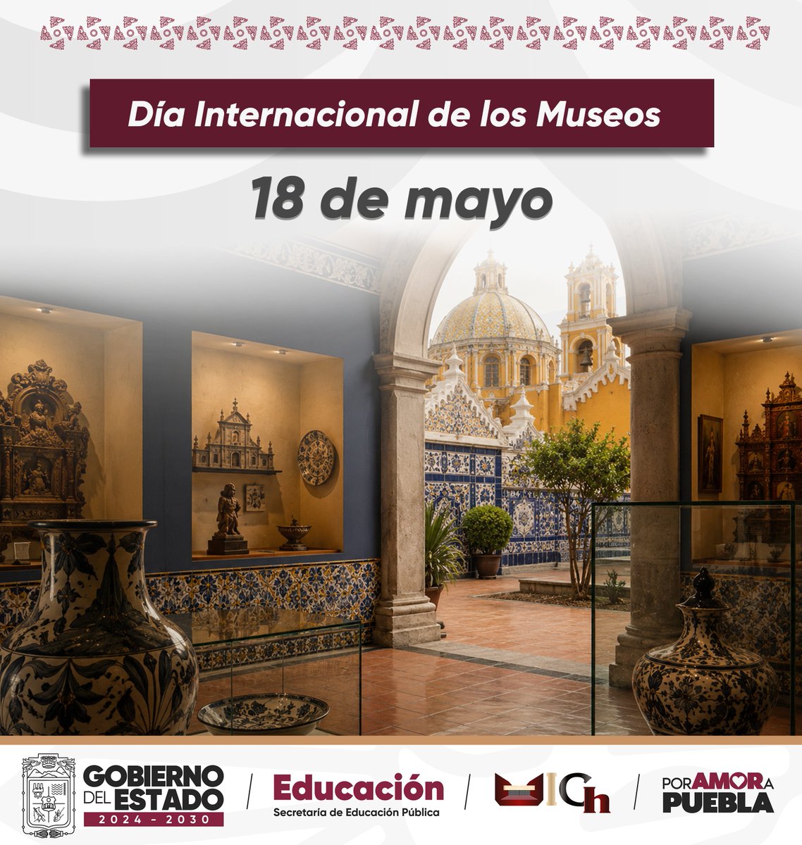 UIChOficial's tweet photo. En el Día Internacional de los Museos, reconocemos estos espacios como guardianes de nuestra historia, cultura e identidad. Cada museo nos invita a descubrir, aprender y valorar el legado que nos conecta con nuestras raíces. 
#OrgullosamenteUICh
#PensarEnGrande
#PorAmorAPuebla https://t.co/NBsL56TRa6