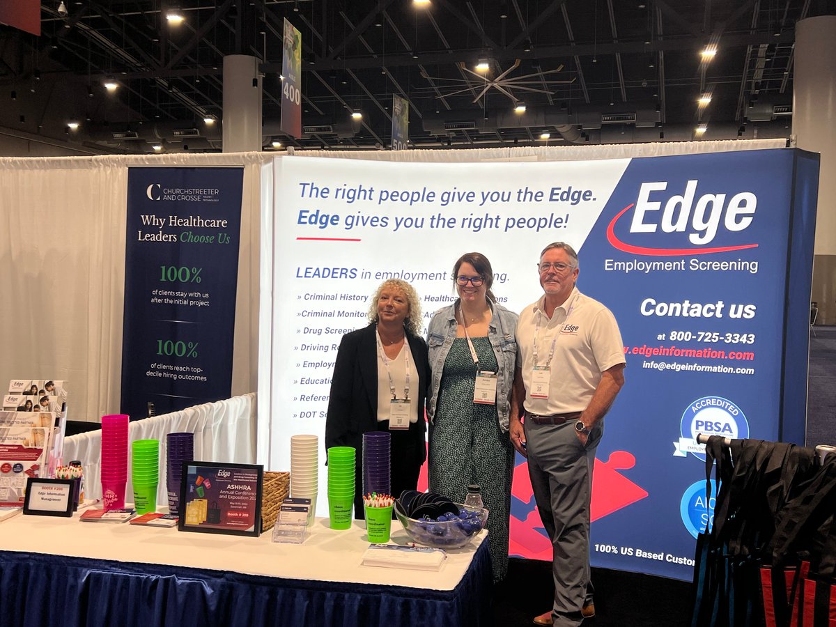 EdgeInformation's tweet photo. Learn the latest in employment screening for the healthcare industry. Catch Edge Employment Screening live at ASHHRA 2026!
We are thrilled to be at the ASHHRA Annual Conference in Savannah!

#ASHHRA2026 https://t.co/zQA7s8xzsj