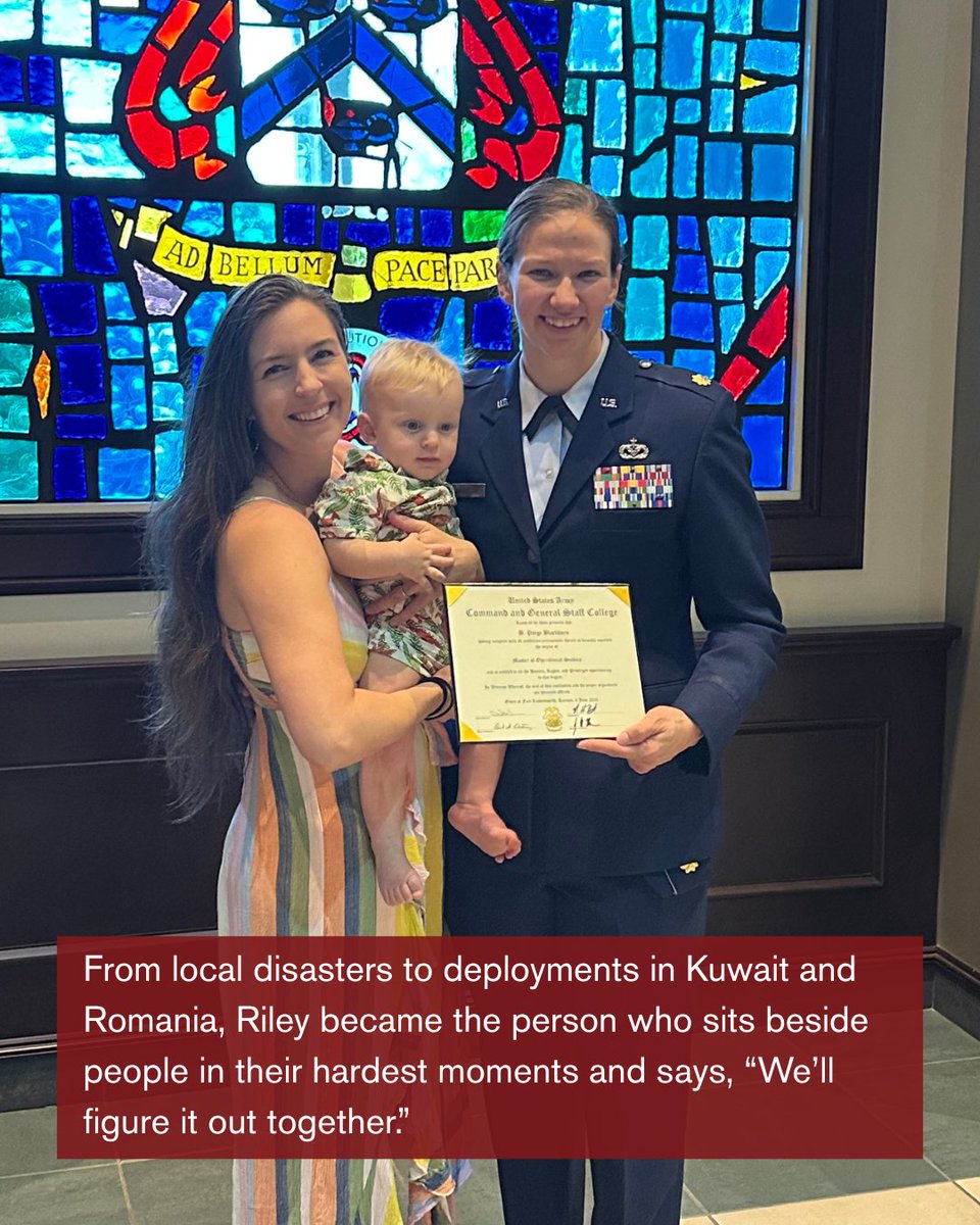 RedCrossNM's tweet photo. Military life taught Riley how to rebuild, adapt, and support others through uncertainty.

Now, as an Red Cross volunteer, she’s helping people through some of their hardest moments from local disasters to deployments in Kuwait and Romania.

Read her story:https://t.co/d0xviFekC7 https://t.co/E75xQVF1m2