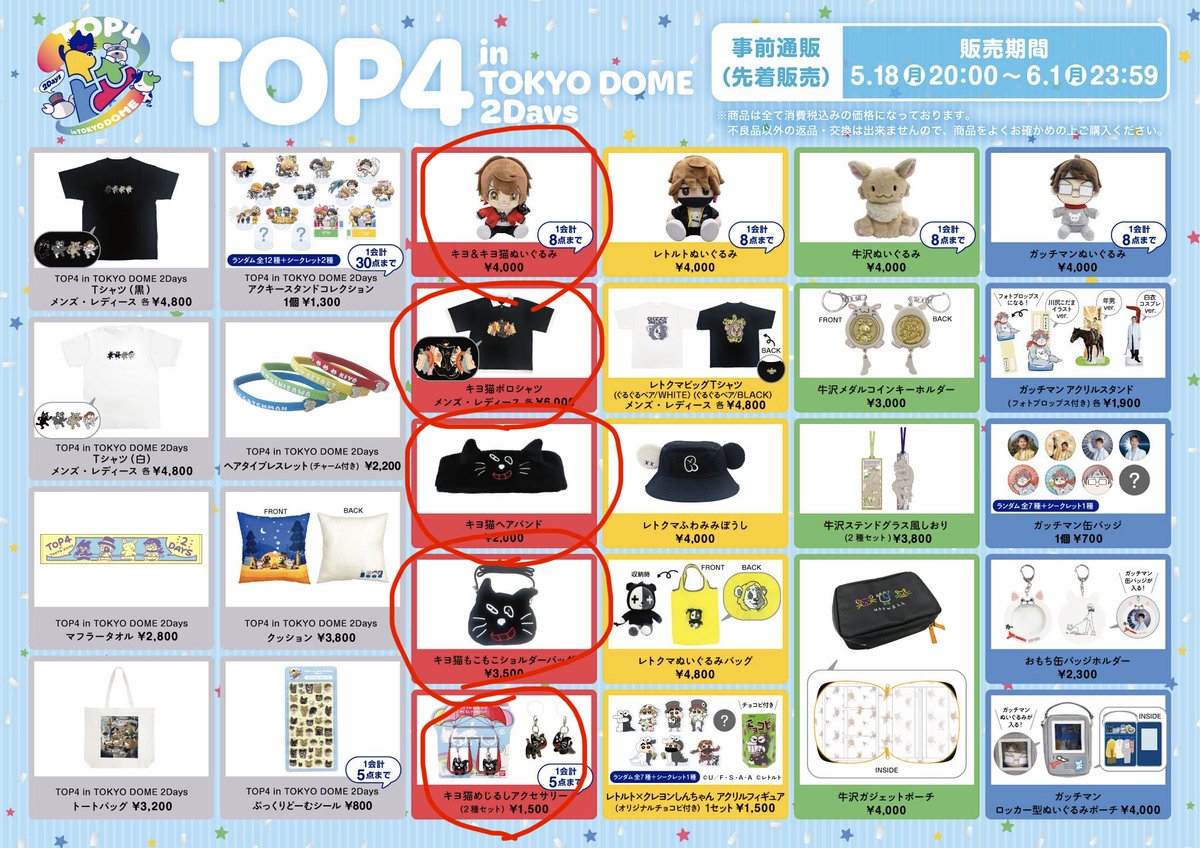 TOP4グッズ