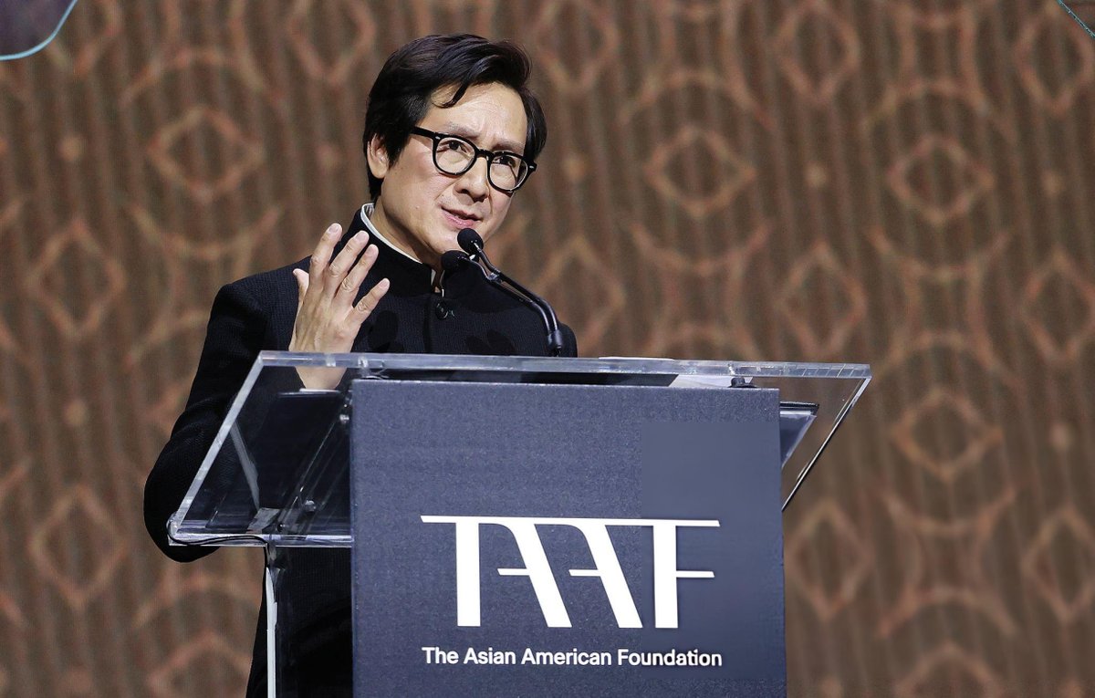 thinkerquan's tweet photo. Ke Huy Quan at the 2026 TAAF Award during the TAAF Heritage Month Summit and Celebration on May 14, 2026 📸 https://t.co/ZgR9M4OpIn