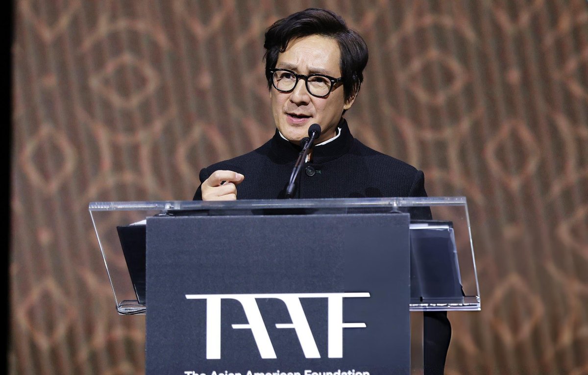 thinkerquan's tweet photo. Ke Huy Quan at the 2026 TAAF Award during the TAAF Heritage Month Summit and Celebration on May 14, 2026 📸 https://t.co/ZgR9M4OpIn