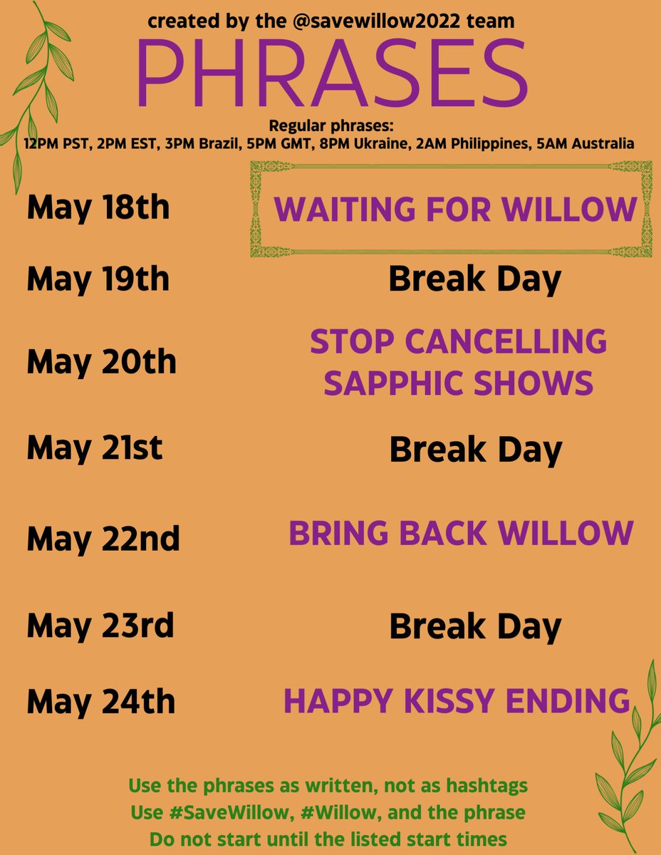 savewillow2022's tweet photo. Our new phrase WAITING FOR WILLOW starts now! The reasons are endless. To share a comfort show with others. Disney to come to it's senses and stop disrespecting shows. It's great representation and everyone should see it. What's your reason for waiting?
#SaveWillow #Willow https://t.co/KLJRTZbFBY
