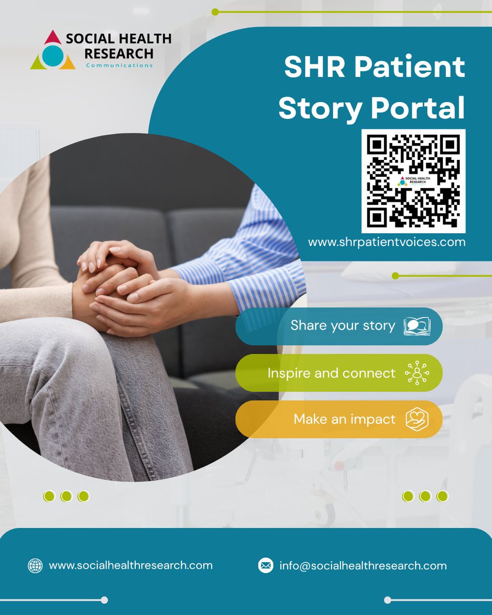 SocialHealthRes's tweet photo. No one should feel alone in their journey.

Through SHR’s secure Patient Voices Portal, your story can connect, uplift, and inspire others.

Visit https://t.co/hcohvpt10D and share your story today. https://t.co/BzxqSiU60E