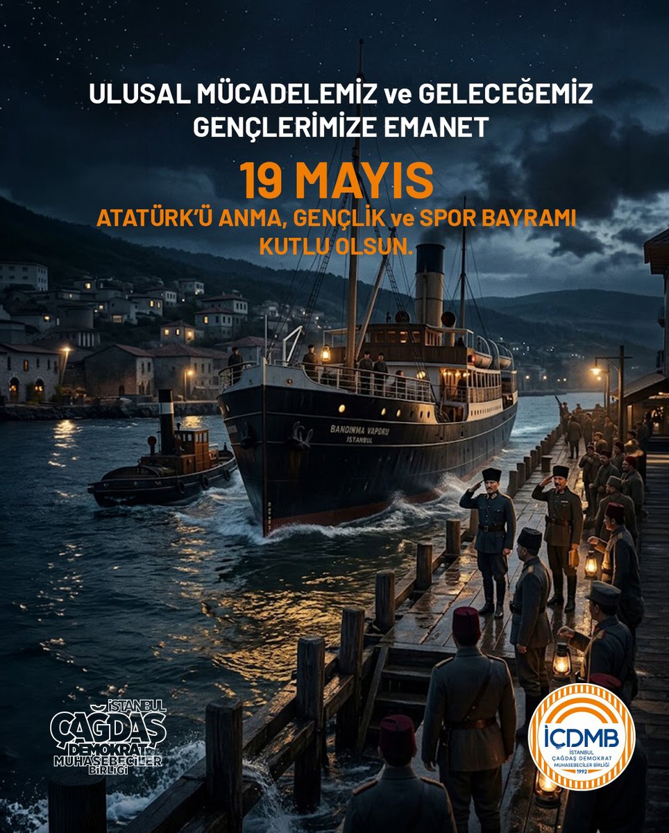 CDMBISTANBUL's tweet photo. Ulusal mücadelemiz ve geleceğimiz gençlerimize emanet.
19 Mayıs Atatürk’ü Anma, Gençlik ve Spor Bayramı kutlu olsun.

#19Mayıs #Gençlik #Atatürk #İÇDMB https://t.co/X7YJujZekz