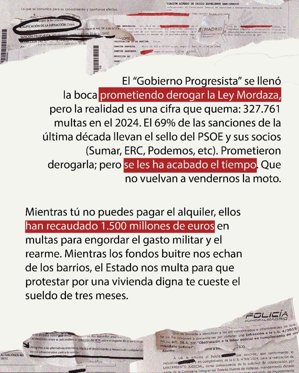 Movimiento Antirrepresivo De Madrid tweet media
