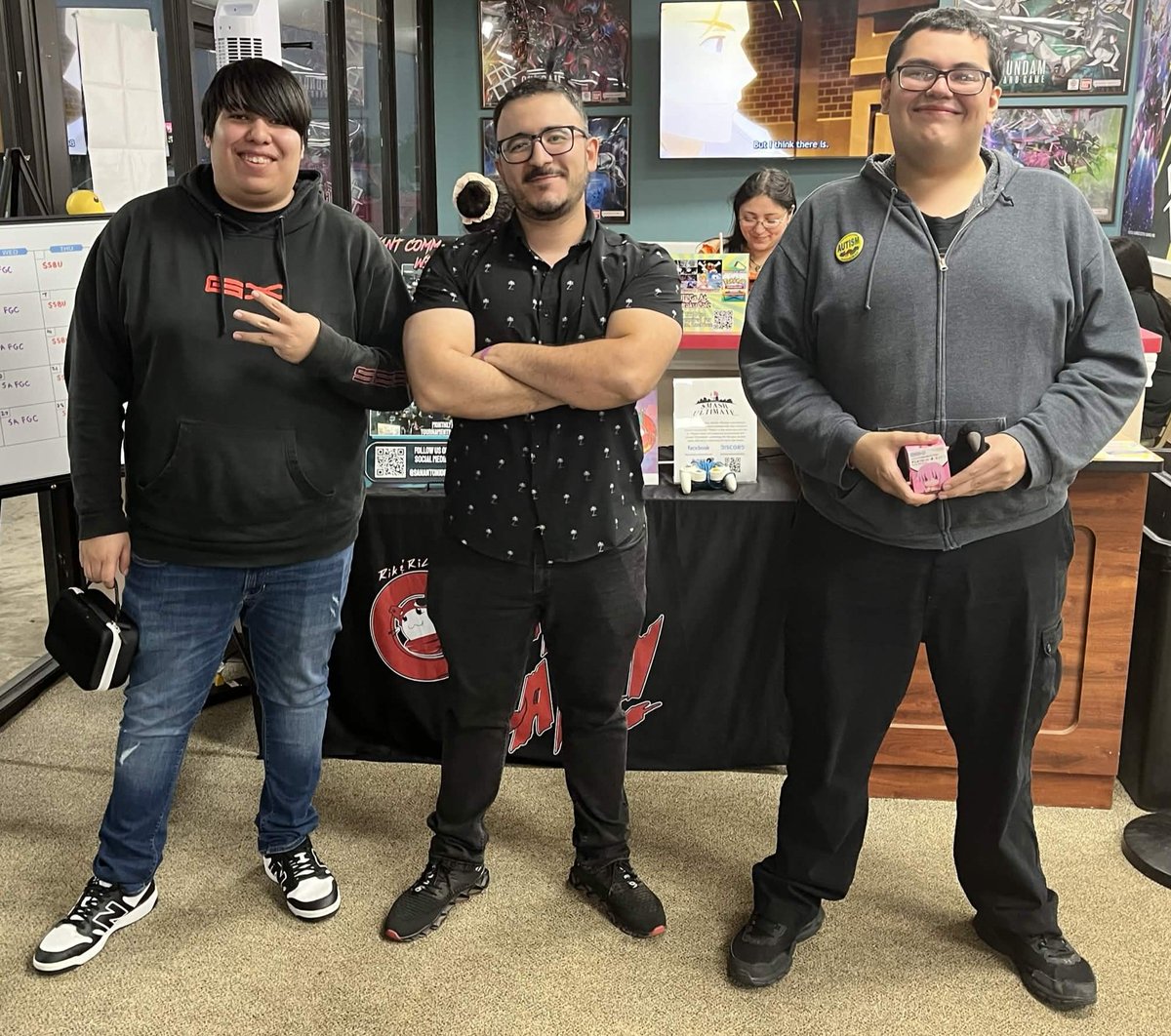 RickSSBM's tweet photo. Little update before longer post later

Won my first Melee Texas Regional (:
Trading sets with one of our Goats and winner of the previous Regional @castbros_

Rgv dubs back 2 back 💪🫪 https://t.co/W1YhxTe5GD