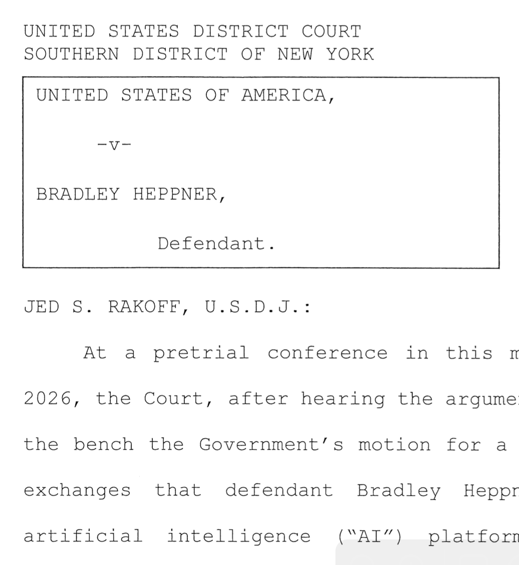 eugenefds's tweet photo. A client uploads privileged information to Claude to help shape his defence strategy. But then the police gain access to those Claude chats.

Have the police violated privilege?   

Not in the US apparently. 4k summary of US v. Heppner ⬇️ https://t.co/x5u5UdaJAZ