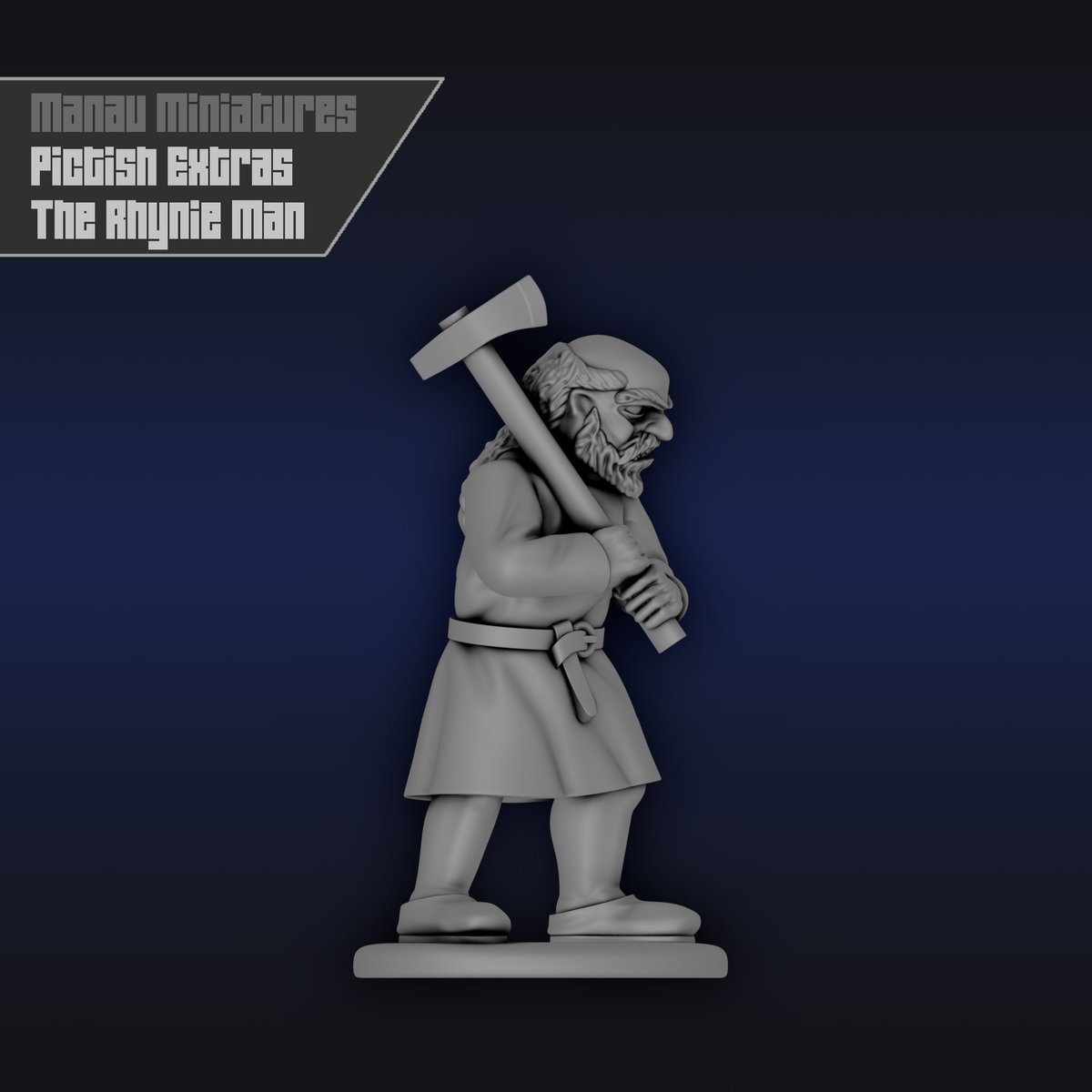 ManauMiniatures's tweet photo. Behold, a man!  A Rhynie man!

You can find him here: https://t.co/dnrQXyp2zG

#pictish #historicalwargaming #scottishhistory #picts #miniaturedesign #3dprinting #earlymedieval #alba #vikingage #myminifactory https://t.co/5CVDXxzgmN