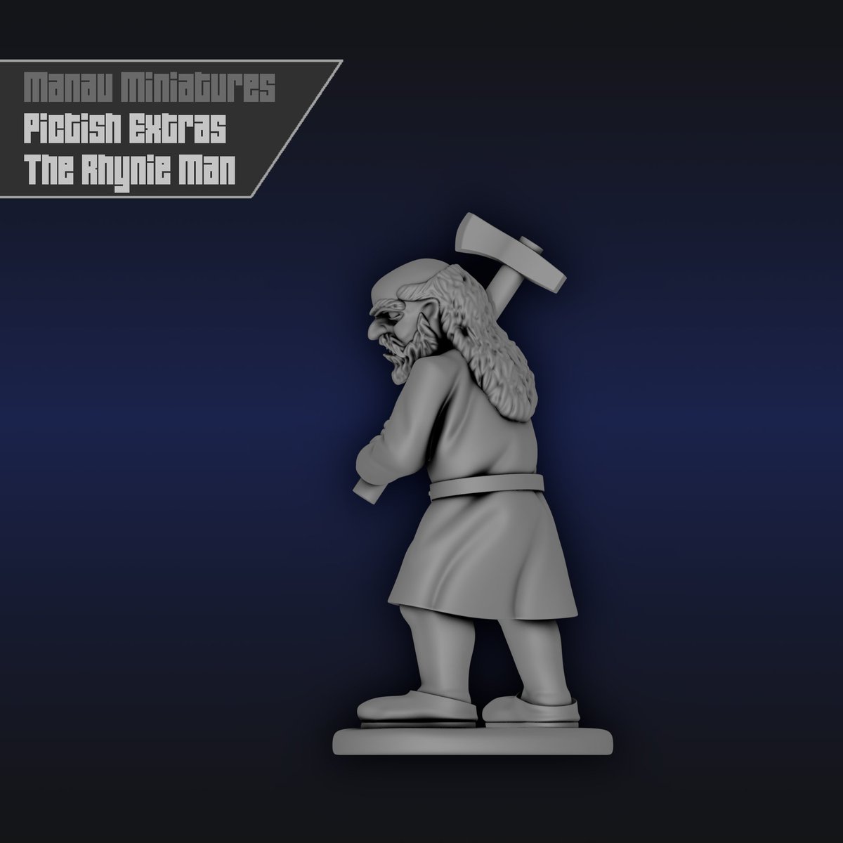 ManauMiniatures's tweet photo. Behold, a man!  A Rhynie man!

You can find him here: https://t.co/dnrQXyp2zG

#pictish #historicalwargaming #scottishhistory #picts #miniaturedesign #3dprinting #earlymedieval #alba #vikingage #myminifactory https://t.co/5CVDXxzgmN