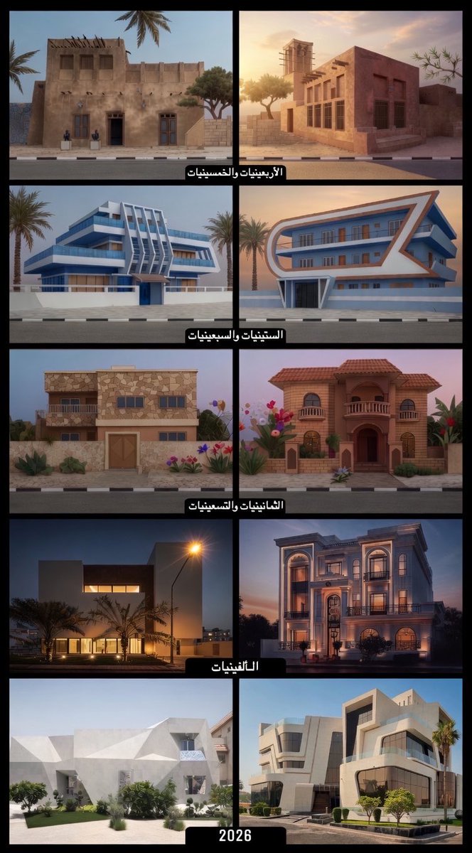 AskAboutKwt's tweet photo. تطور العمارة السكنية في الكويت …

من الطين إلى بيوتٍ عصرية. https://t.co/pnEKNU6kcg