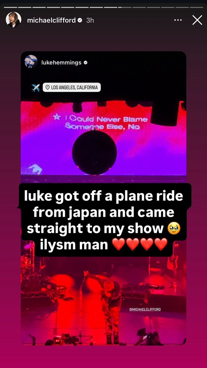 chaosmikhailo's tweet photo. en plan es que encima luke pilló un vuelo de japón a LA solo para ver el primer show en solitario de michael quiero LLORAR https://t.co/vZcVCu88AL