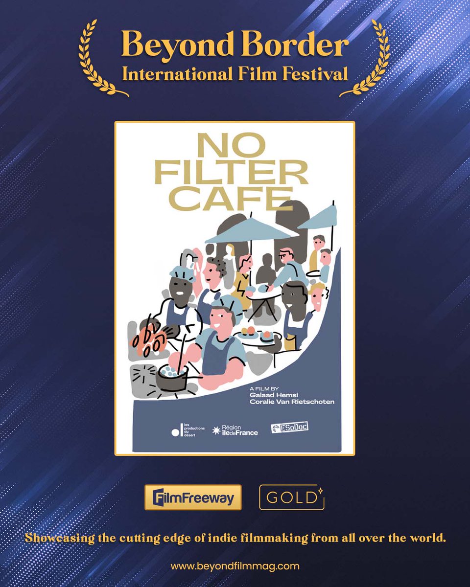 beyondborderiff's tweet photo. S21 official entry 🎬 - "No Filter Café" directed by Coralie Van Rietschoten, Galaad Hemsi.

#bbiff https://t.co/DHU6VNbfs1