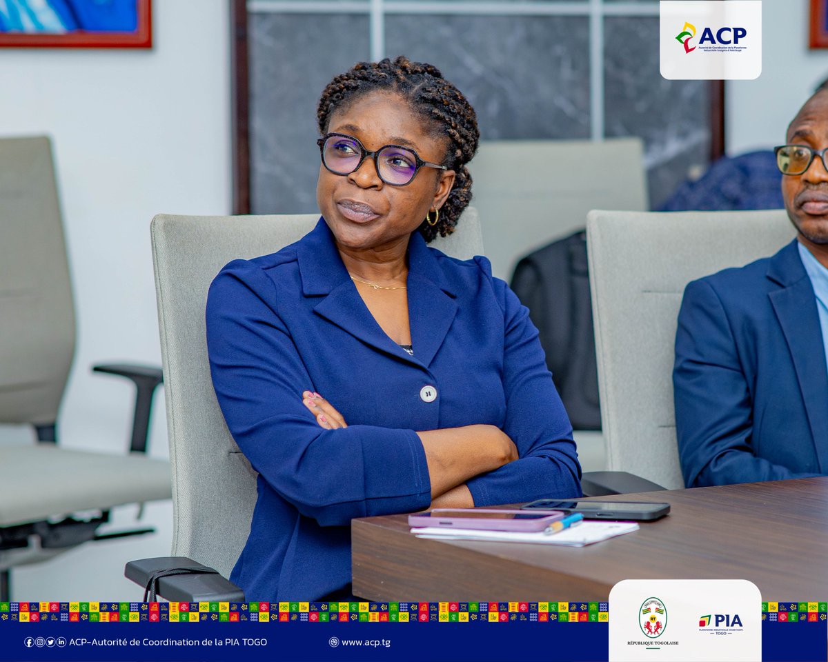 acp_tg's tweet photo. Cette visite de travail a permis des échanges constructifs autour des ambitions économiques et industrielles du #Togo, ainsi que des avancées enregistrées dans le développement de la #PIA en tant qu’écosystème industriel intégré, compétitif et durable. https://t.co/4rel445iwv