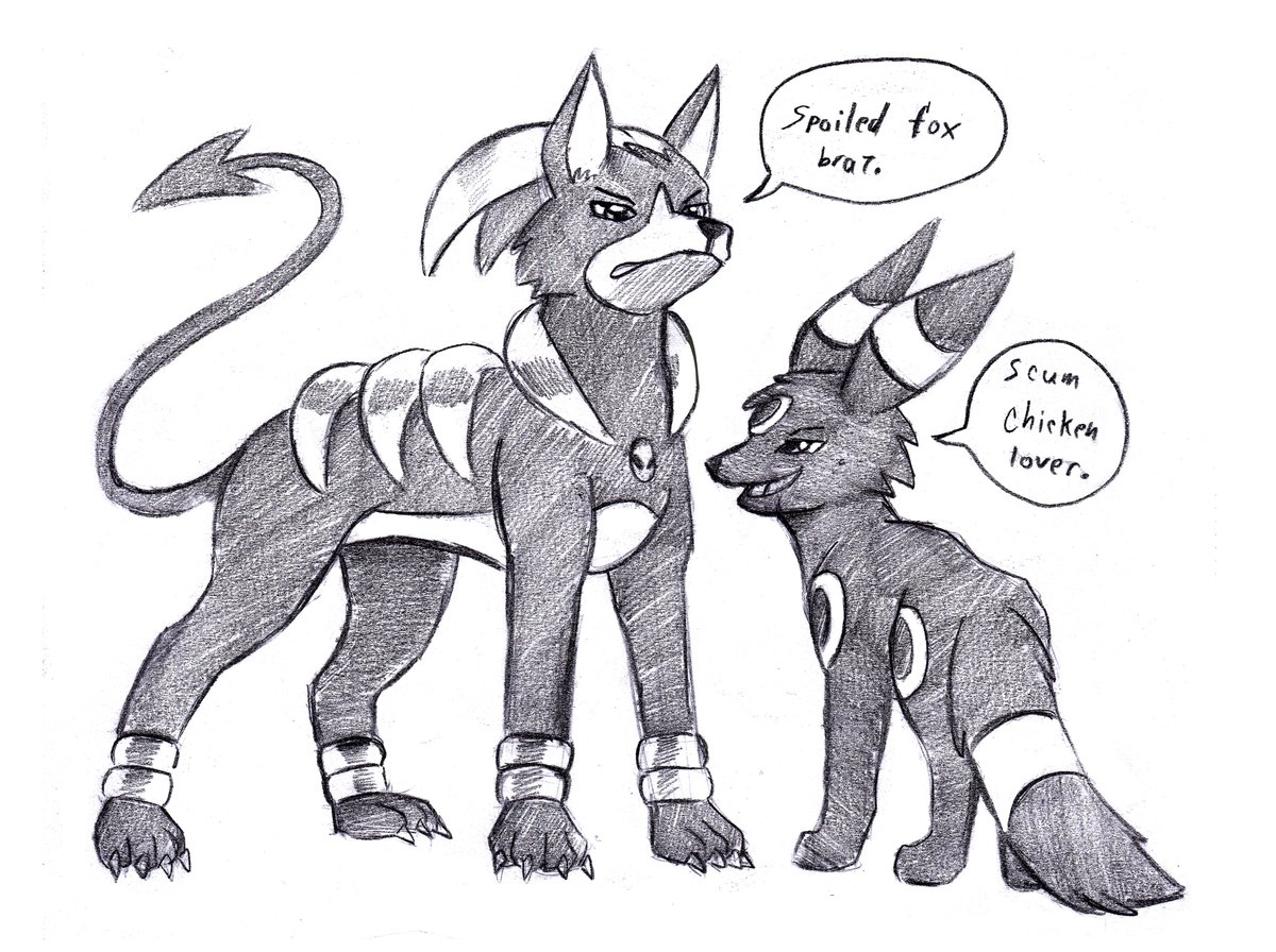 SynastryComics's tweet photo. They really don't like each other
💙COMMISSIONS OPEN: https://t.co/gJh2asWRxY
#art #shinypokemon #gaming #pokemon #pokemonart #pokemoncomic #starterpokemon #nintendo #sketch #commissionsopen #gareth #humanart #kofi #houndour #houndoom #umbreon #eevee #eeveelution #synastrysquad https://t.co/VRatncaSwF